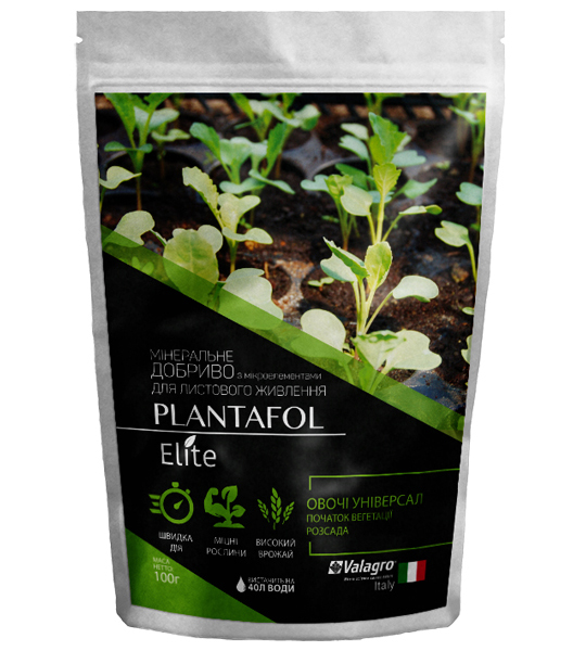 Комплексне мінеральне універсальне добриво для овочевих, початок вегетації, Plantafol Elite (Плантафол Еліт), 100г, NPK 30.10.10, Valagro