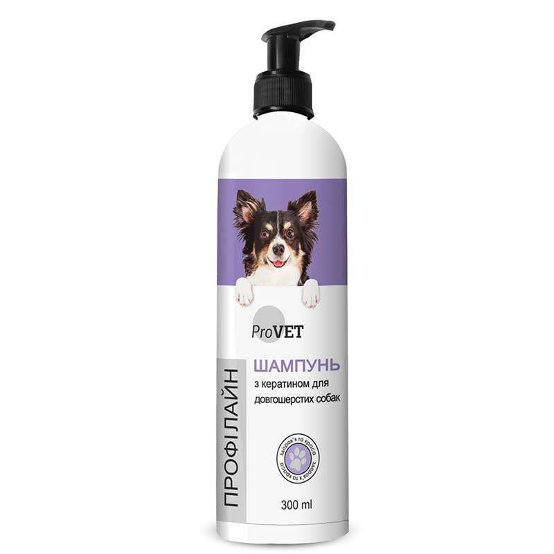 Шампунь ProVET Профилайн с кератином для длинношерстных собак, 300 мл,242202 1