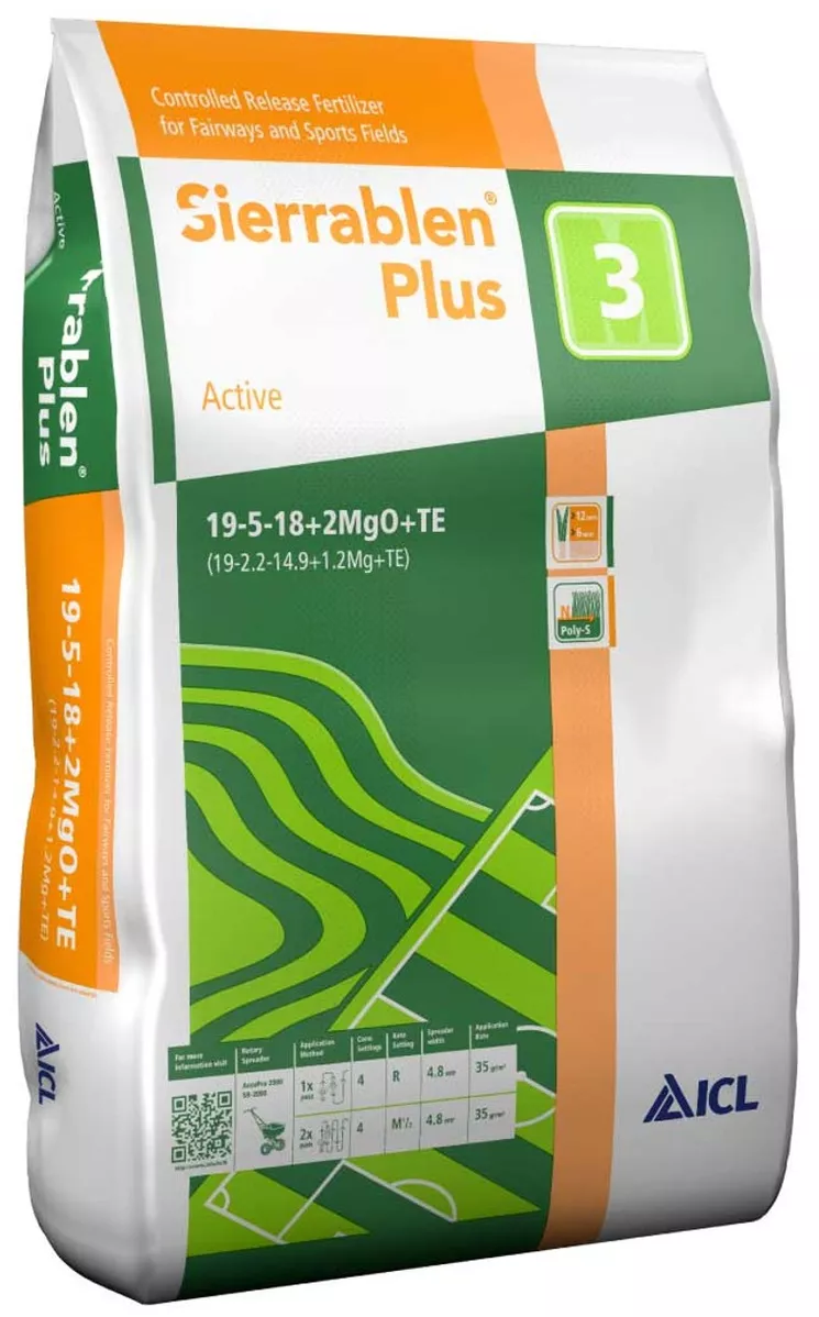 Комплексное минеральное удобрение Sierrablen Active, 25кг, 19.5.18+2MgO, 3 мес., ICL 1