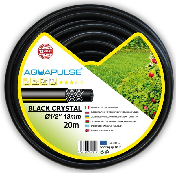 Поливочный шланг Black Crystal 13мм (1/2), 20м, Аквапульс