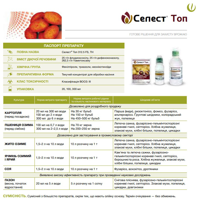 Протруювач Селест Топ, 300мл, Syngenta (Сингента) 2