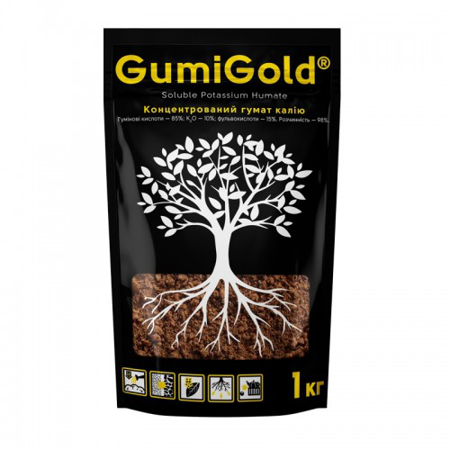 Удобрение гумат калия Gumi Gold, 1 кг 1