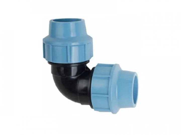 ПНД коліно фіксуюче 25х25 для поліетиленових труб, Santehplast