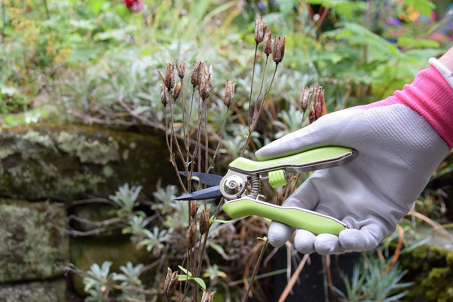 Ножниці садові з зеленою ручкою.56418G. Spear & Jackson 2