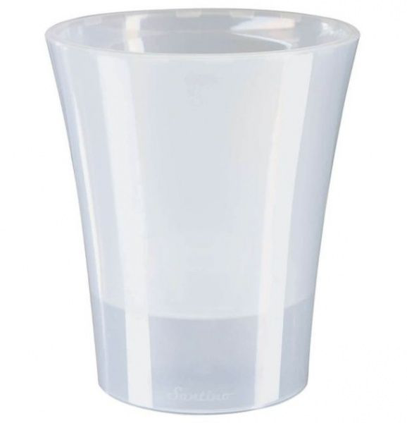 Горщик пластиковий Santino Arte-Dea круглий 2 л, димчастий (ADEA20TRA) 1