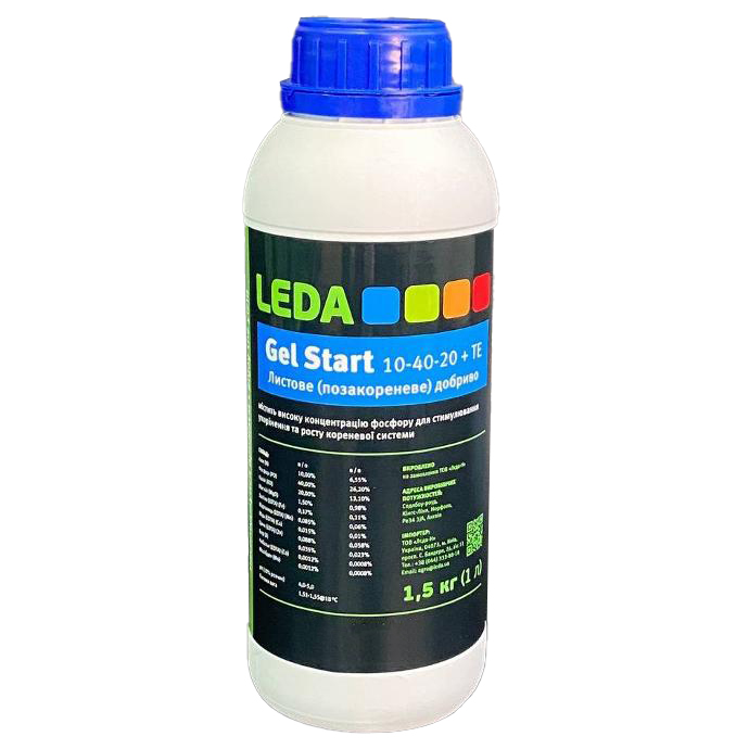Комплексное удобрение Гель-Старт  NPK: 10.40.20, 1 л , Leda Agro
