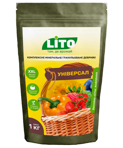Комплексне мінеральне добриво універсальне, 1кг, ТМ Літо 1