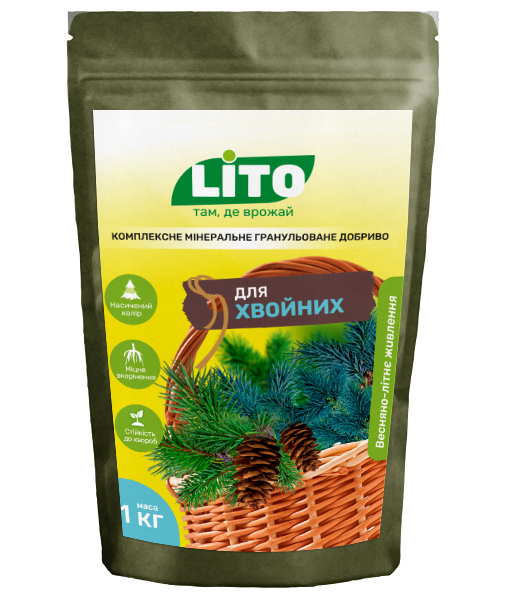 Комплексне мінеральне добриво для хвої, 1кг, ТМ Літо 1
