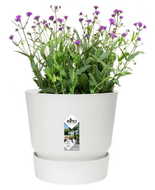 Горшок Elho Greenville Round, 20 см, белый (356804) 3
