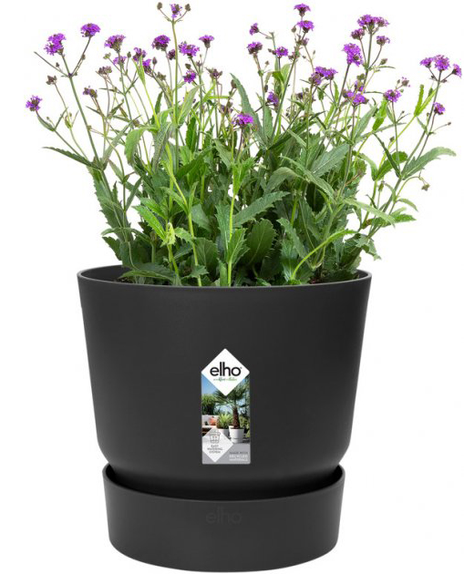 Горшок Elho Greenville Round, 20 см, графит (356842) 3