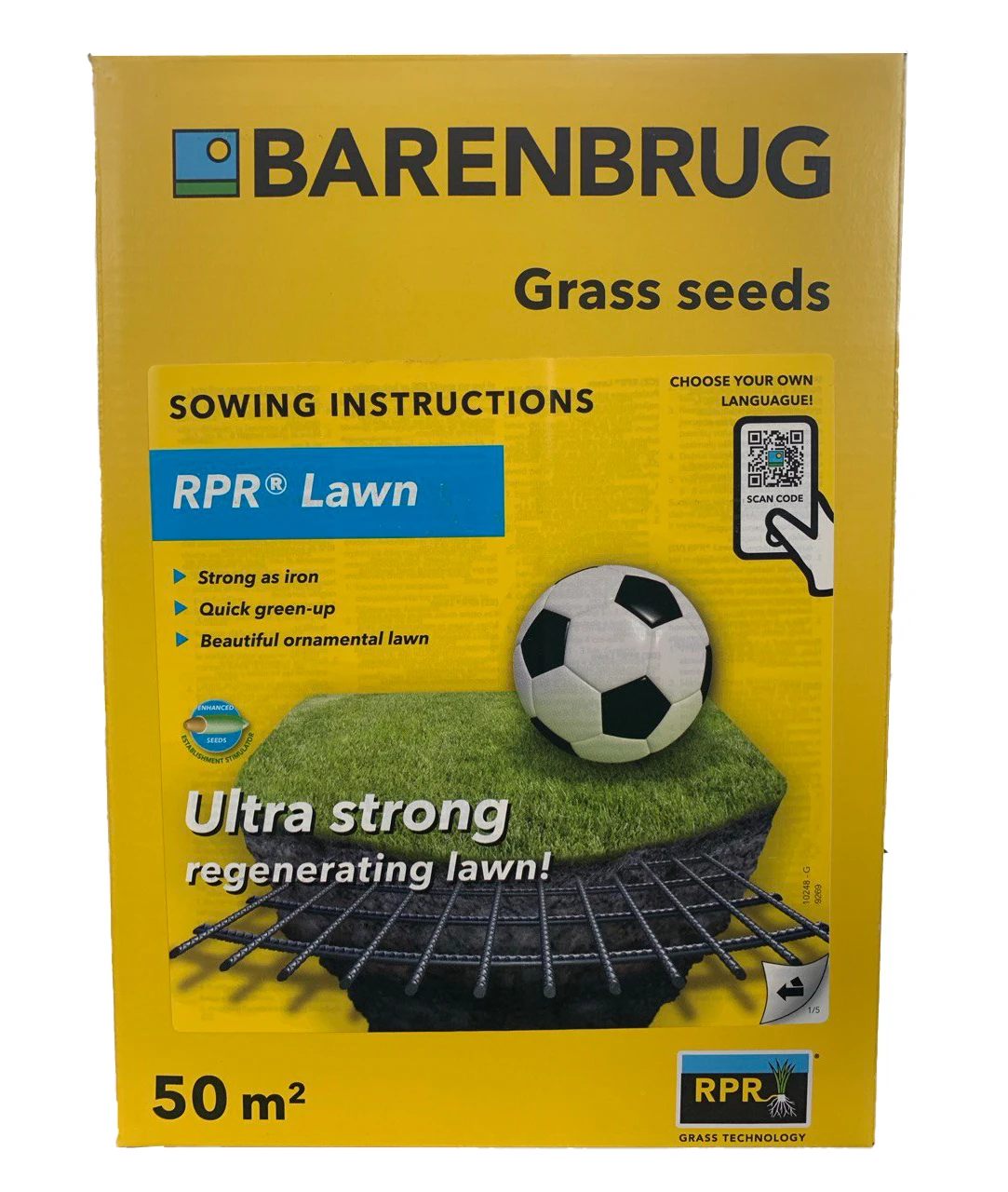 Газонная трава спортивная BarPower RPR, Barenbrug (Баренбруг), 1кг 2