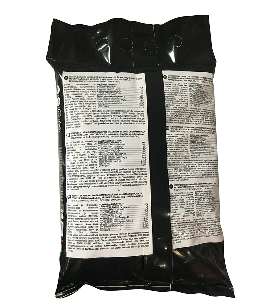 Комплексное минеральное удобрение для голубики Fertis (Фертис), 3 кг, NPK 12.8.16+МЕ 2