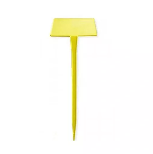 Табличка на ножке №6 желтая, 1шт