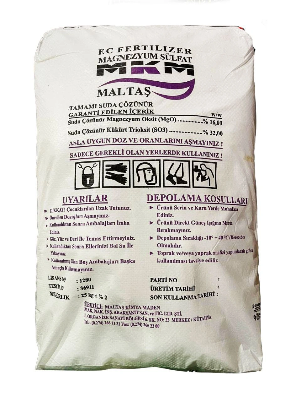 Комплексное минеральное удобрение Akfermag Сульфат магния, 25 кг