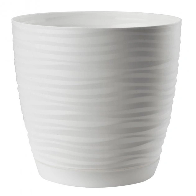 Горщик FormPlastic Сахара міні-13 білий, з підставкою, 1 л (3010-011)