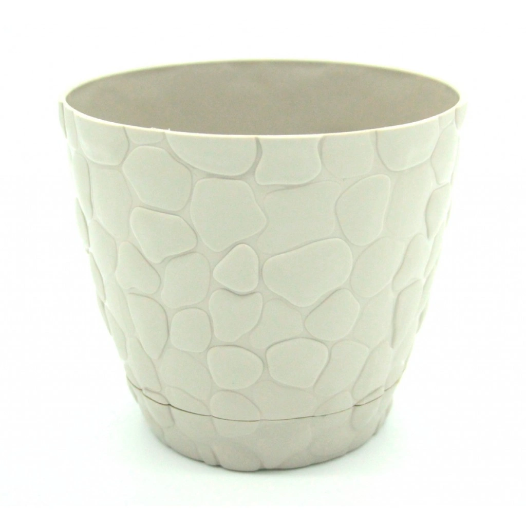 Горшок для цветов Elif Камни, серый, 1,6 л (442-5)