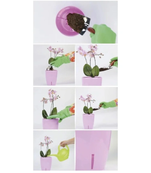 Вазон ОРХИДЕЯ TWIN (1,3 л) лаванда, O1 FLA 7