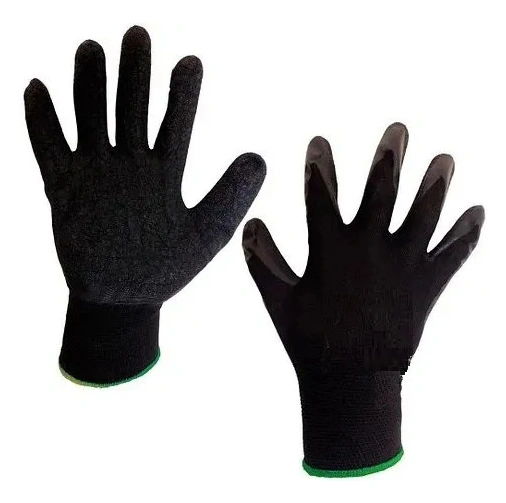 Рукавички робочі Werk, трикотаж / латекс, чорні (WE2125H) 2