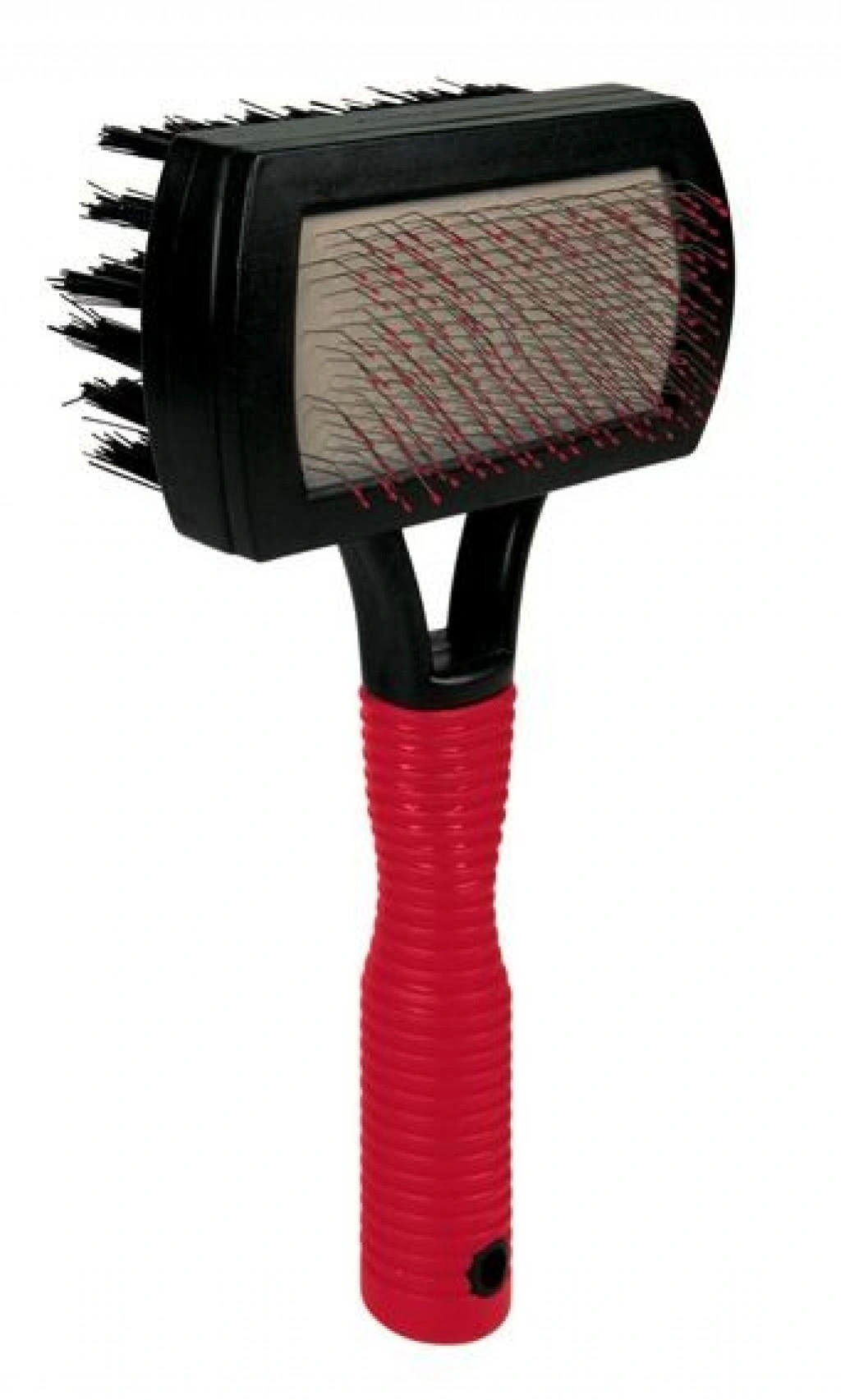 2306 Пуходерка д / собак гум. ручка з кульками двухстор. 10 * 17 см