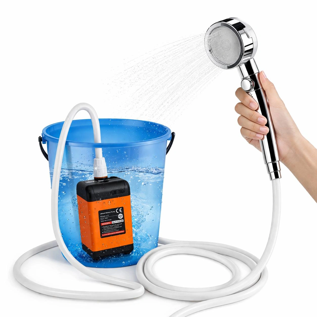 Портативный аккумуляторный душ для кемпинга 1