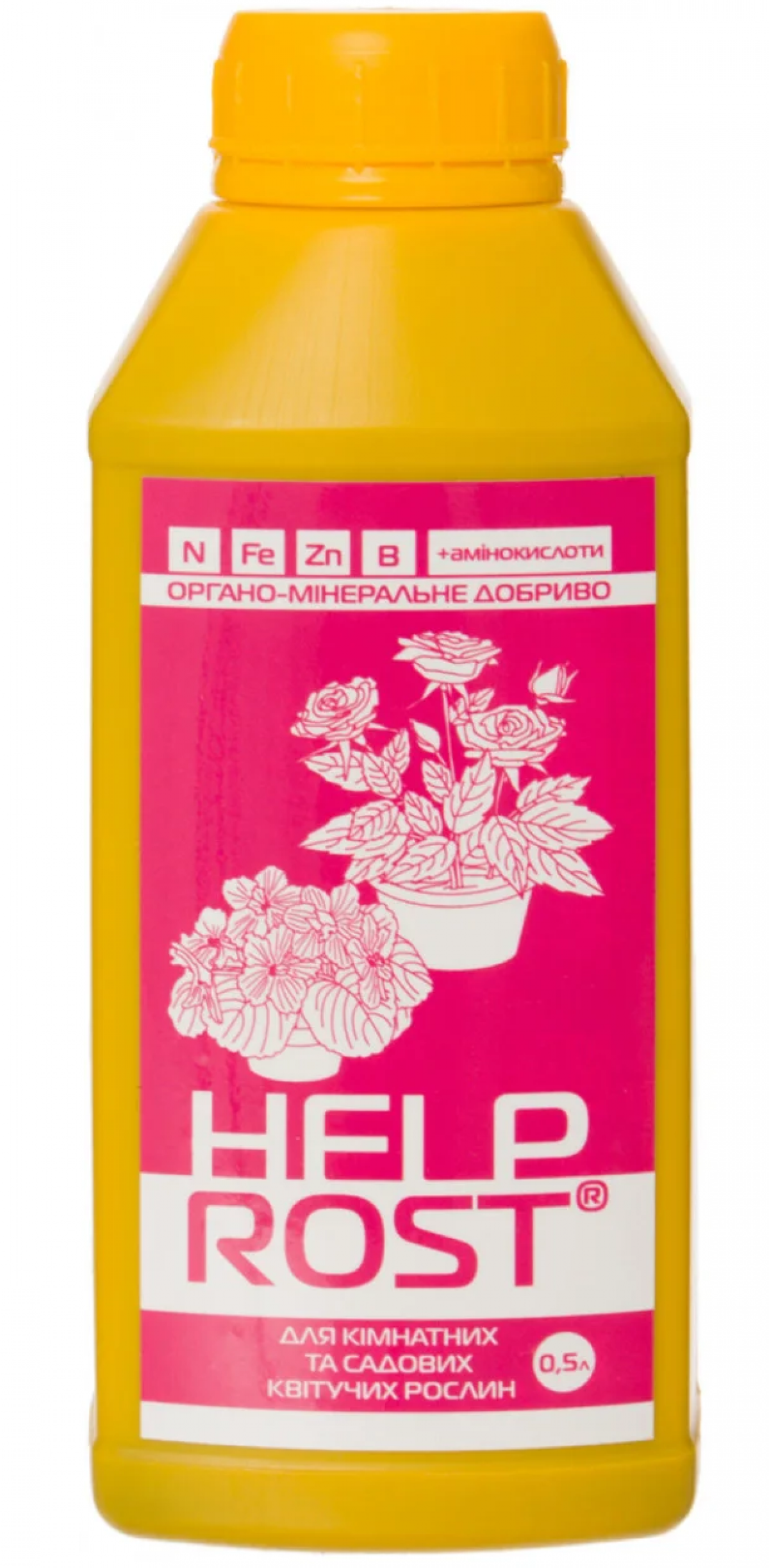 Органо-минеральное удобрение для цветущих HelpRost Живая Земля, 500 мл
