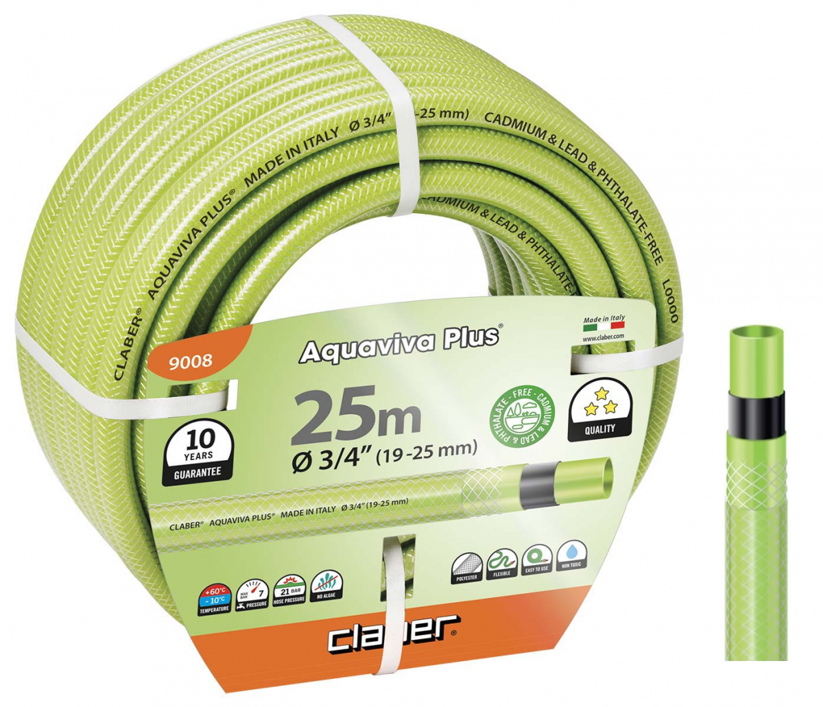 Шланг поливальний Claber 9008 Aquaviva Plus 3/4- 25 м (81871)