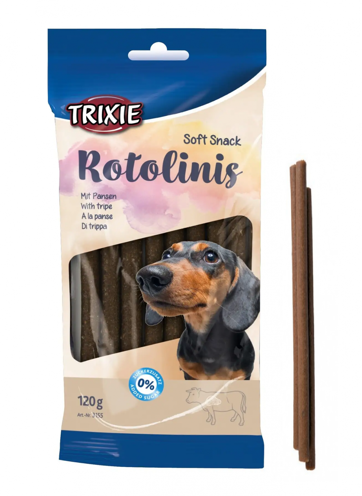 Ласощі для собак Trixie Rotolinis з рубцем 12 шт, 120 г (3155)