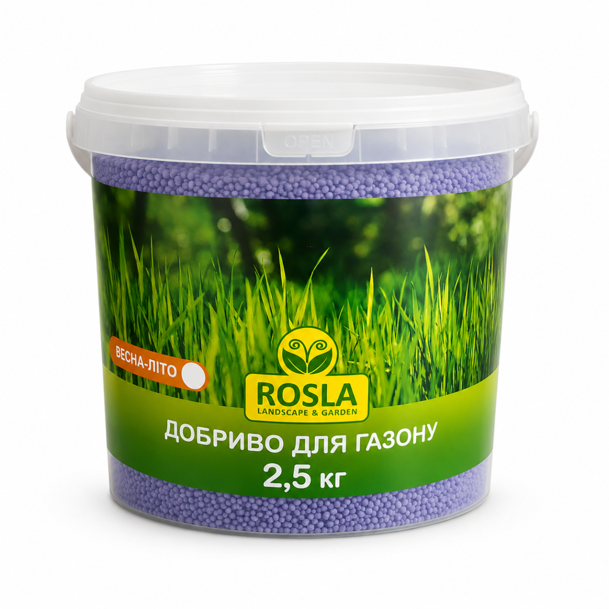 Комплексне мінеральне добриво для газону, 2.5 кг, NPK 17.6.11 TM ROSLA (Росла)