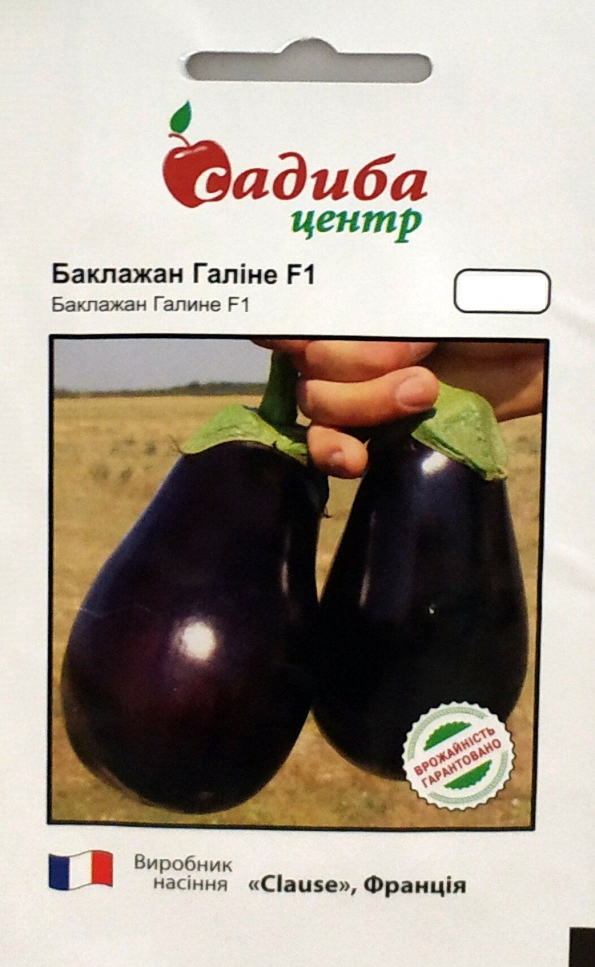 Насіння баклажану овального Галіне F1, 20шт, Clause, Франція, насіння Садиба Центр