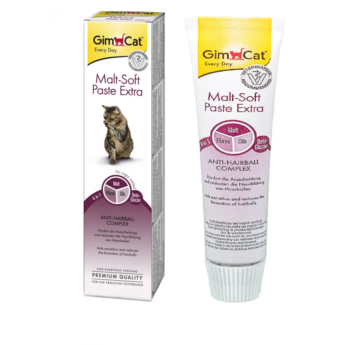 Паста для виведення шерсті у кішок GimCat Malt-soft, 20 г (G-407081/417912)