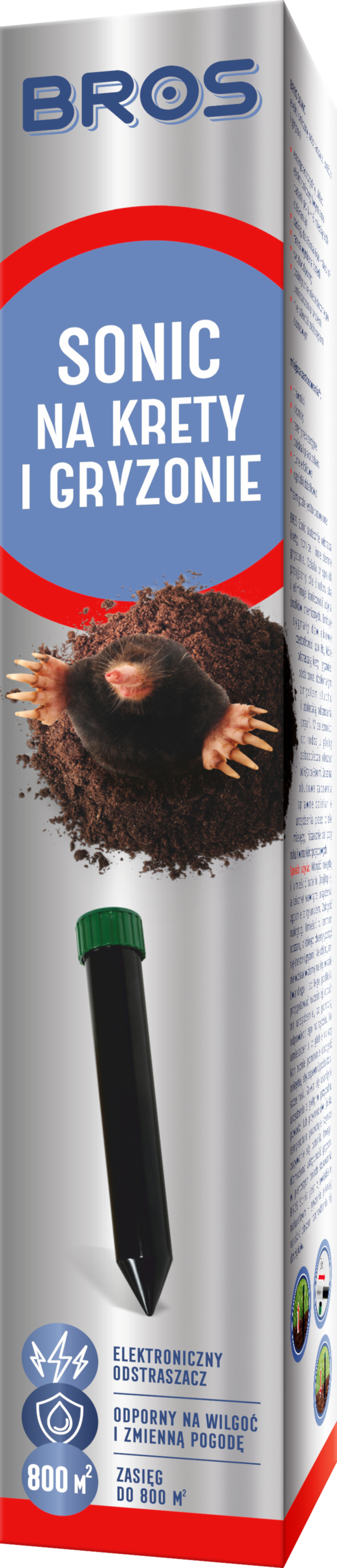 Електричний відлякувач кротів Bros Sonic (14425)