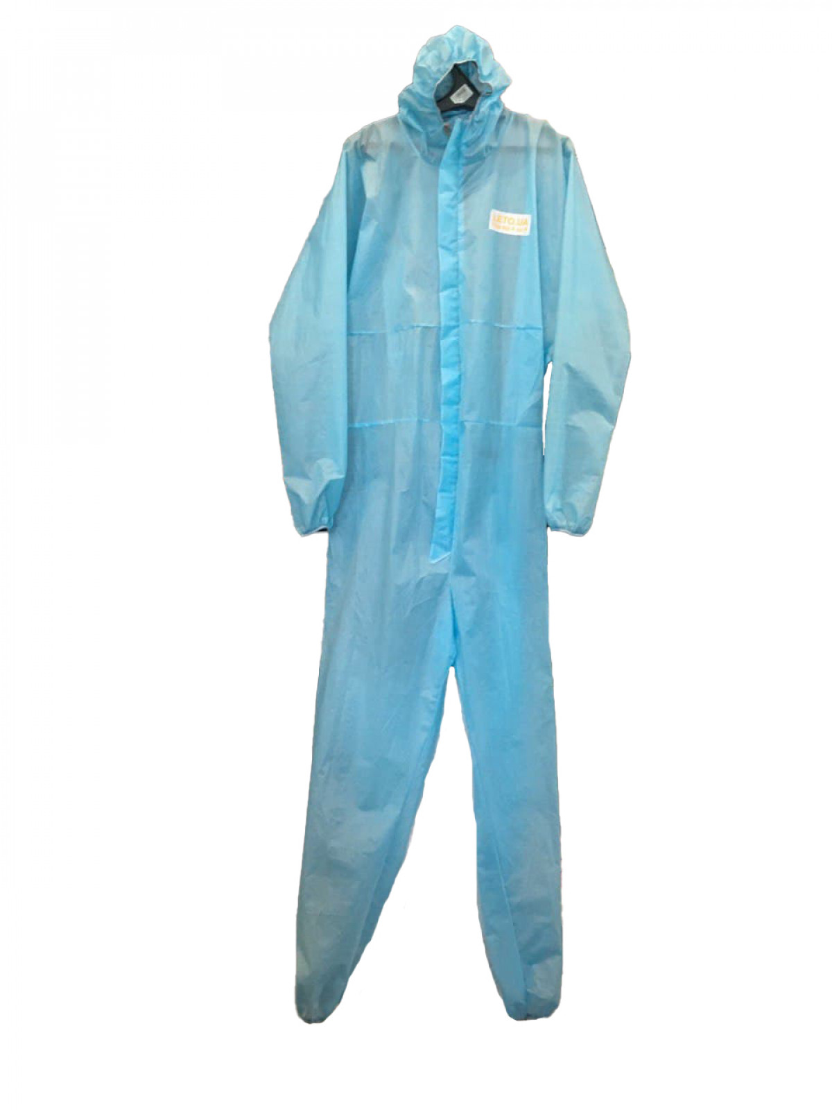Комбинезон одноразовый Leto, голубой, плотность-50 г/м2, L