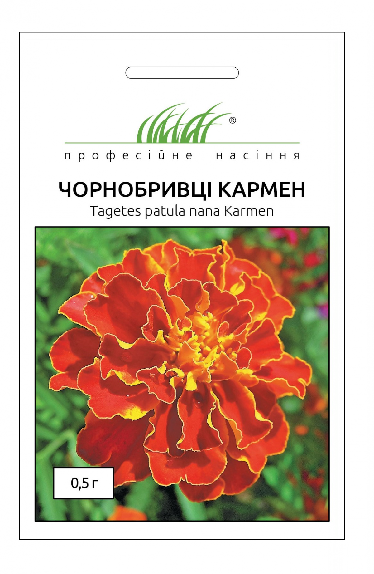 Насіння чорнобривців Кармен, 0.5 г, Hem, Голландія, Професійне насіння