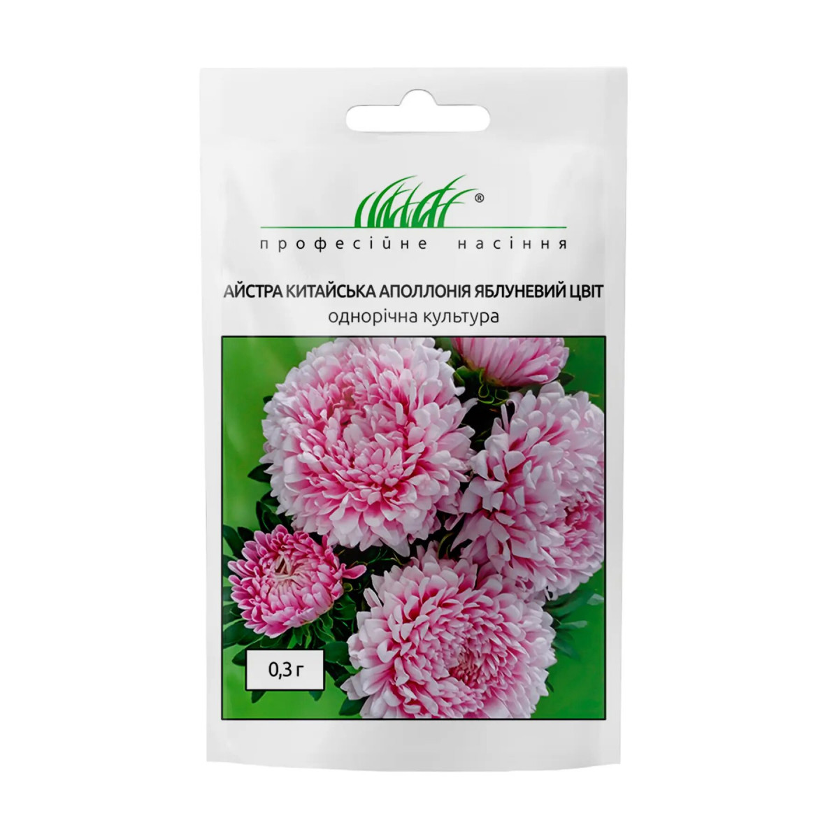 Насіння айстри Аполлонія яблучний колір, 0.3 г, W.Legutko, Польща, Професійне насіння