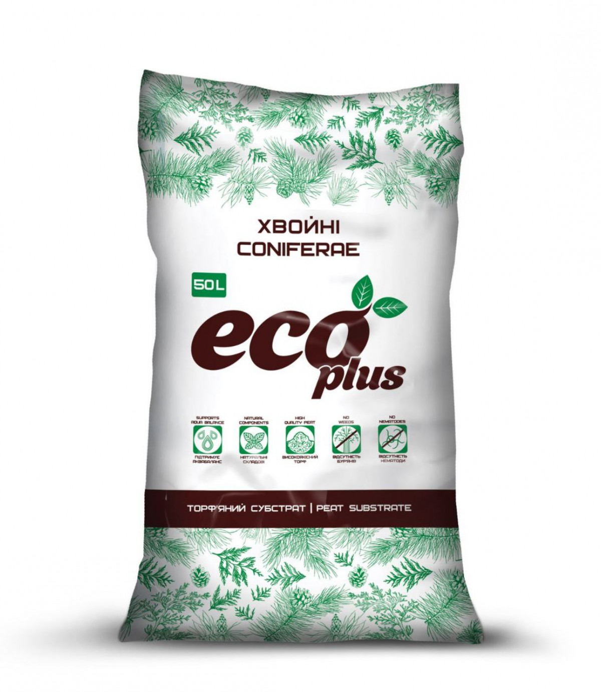 Субстрат для хвойних Eco plus, 50л, Peatfield (Пітфілд)
