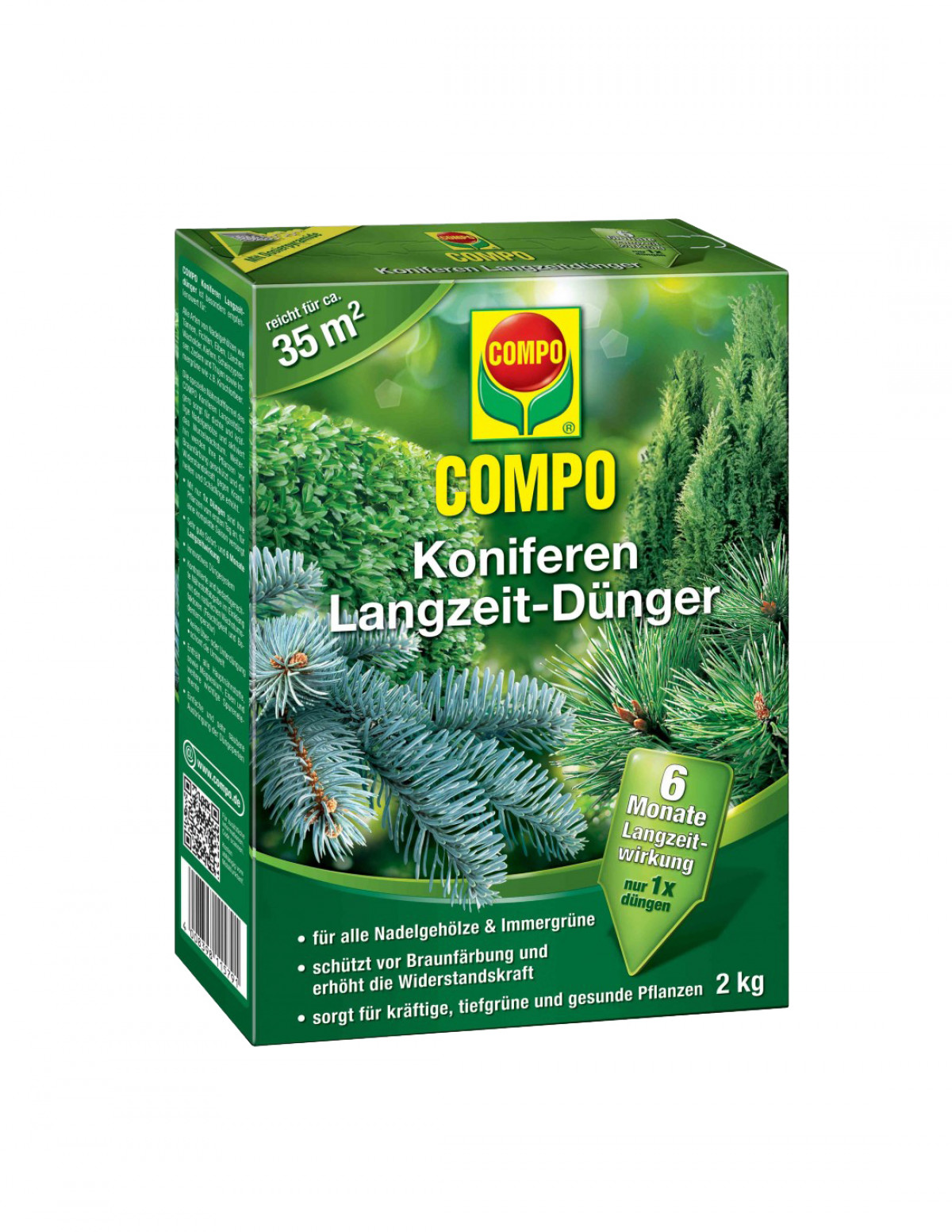 Комплексне мінеральне добриво для хвойників тривалої дії, 2кг, Compo(Компо), 3856