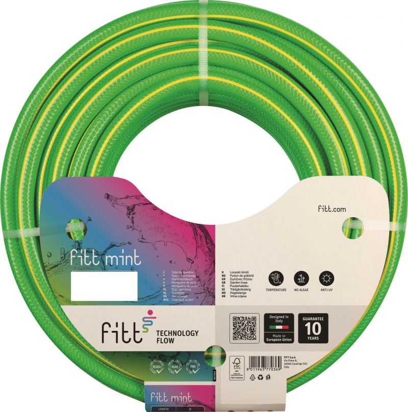 Шланг для поливу Fitt Mint 13 мм (1/2), 25 м, Аквапульс 1
