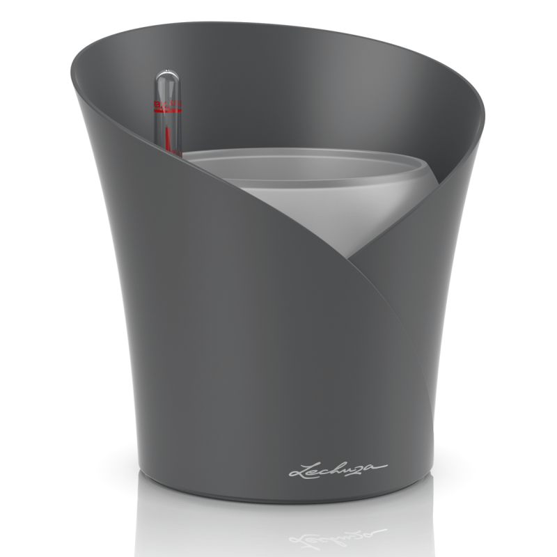 Розумний горщик Lechuza ORCHIDEA 20 сірий 18х18х20 см (13961) 1