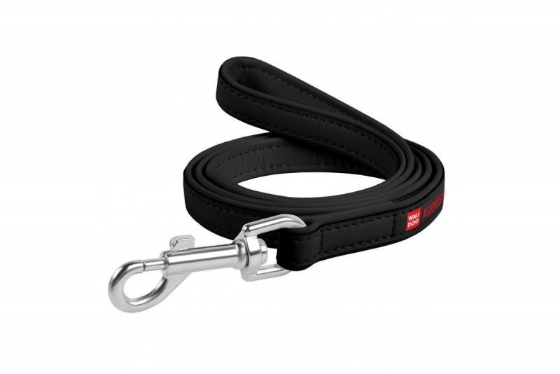 Повідець WAUDOG Printed з малюнком Я люблю свою собаку, 18 мм, 122 см, чорний (37971) 2