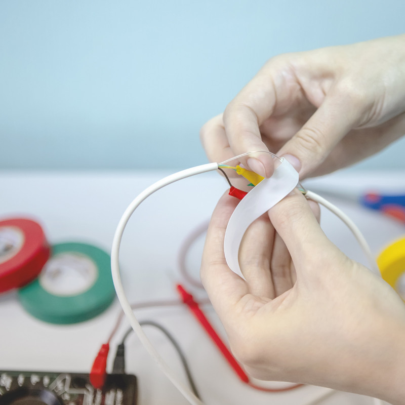 Електроізоляційна стрічка 0.15 * 17мм, 20 м біла, Сталь (38007-90727) 3