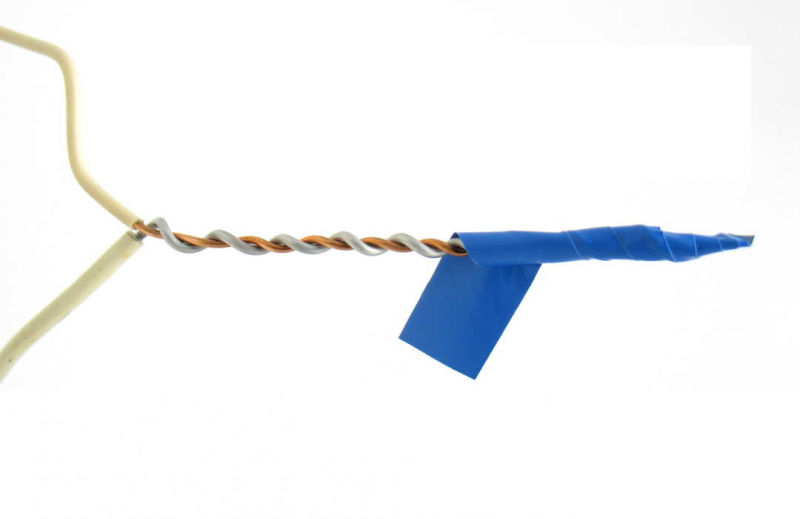 Електроізоляційна стрічка 0.15*17мм, 20 м синя, Сталь (38005-69925) 2