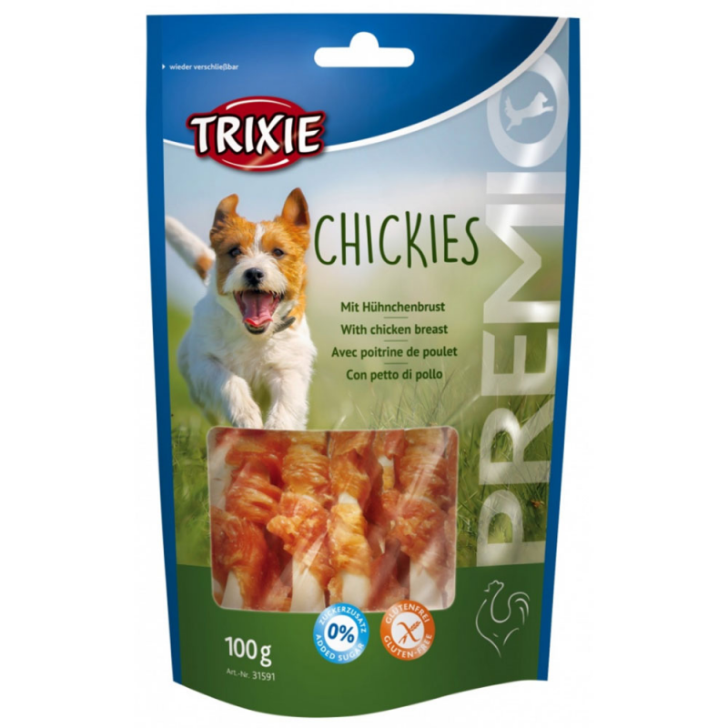 Ласощі для собак Trixie Premio Chickies з кальцієм, 100 г (31591) 1