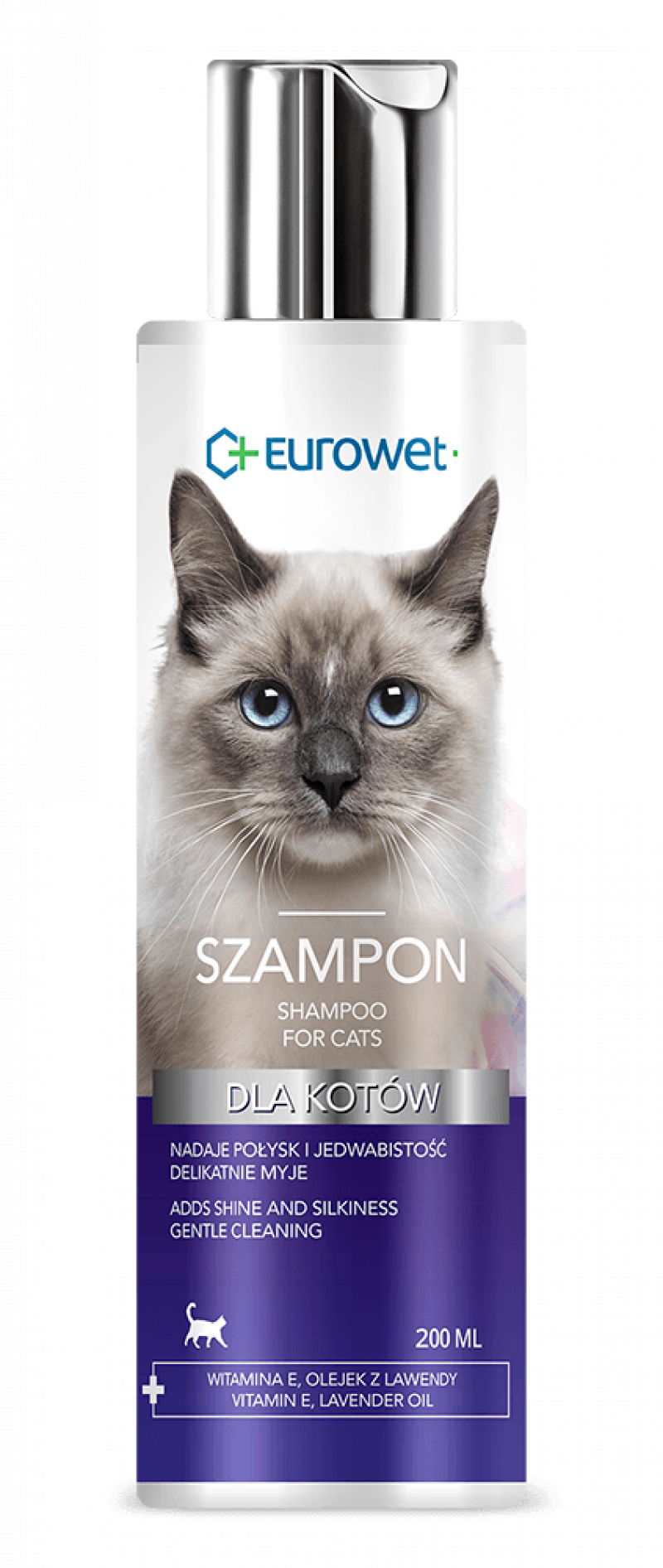 Шампунь Eurowet for Cats для котів, 200 мл 1