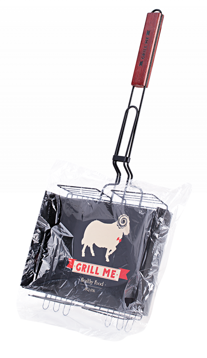 Подвійна решітка з антипригарним покриттям GRILL ME BQ-036 (4820152615985) 1
