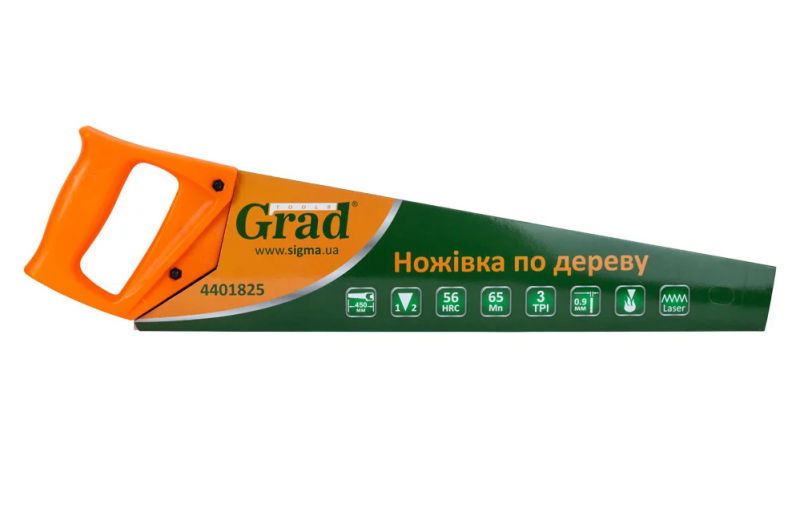 Ножовка по дереву GRAD 3TPI 450 мм (4401825) 2