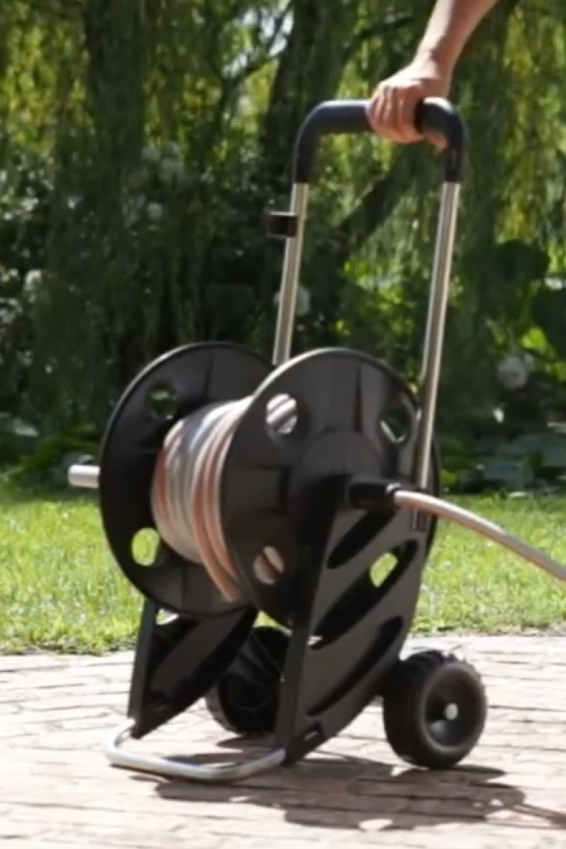 Візок для поливального шланга Claber 8977 Silver-Al 1/2 -60 м, 5/8-50 м (81867) 2