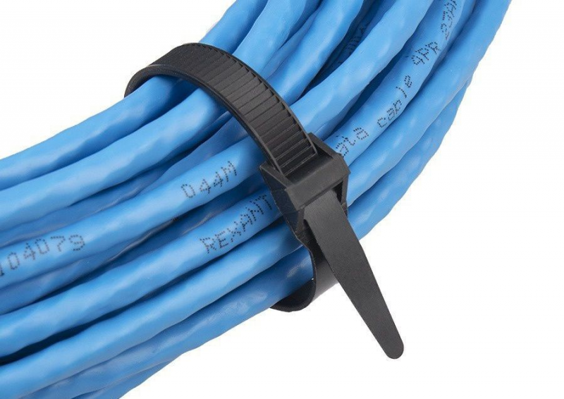 Хомут стягнутий Gemi капрон UV чорний 3,6х300 мм, 100 шт. (OKUV30\3.6) 5