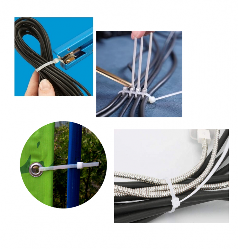 Хомут стягнутий Gemi капрон UV білий 2,5х120 мм, 100 шт. (OK12/3) 3