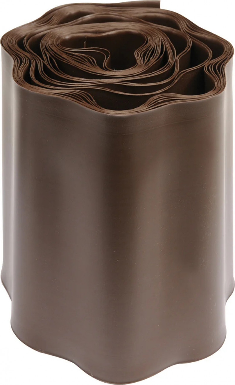 Бордюрная лента для газона FLO 9 м/20 см, коричневая (88705) 1