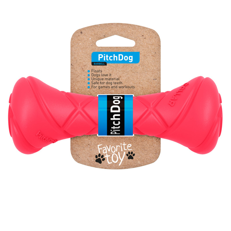 Ігрова гантель Collar PitchDog для апортировки, 19/7 см, рожева (62397) 2